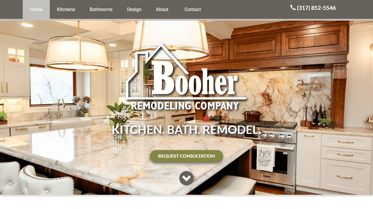 Booher Remodeling Company website preview